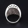 Huitan Gorgeous Sparkling Wide Ring Luxury Lady Wedding Party Zircon with Shiny Zirconia Luxury Zinc Alloy Color Finger Accessories