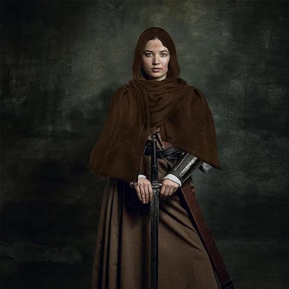 Half Cape Medieval Pirate Cosplay Cape Shoulder Cape Halloween Masquerade Cape Festival Dress-Up