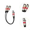 Splitter Cord, 1 XLR Female To 2 Male Y Cable, 30cm for Equelizer