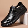 Luxury Mens Sandals High Quality Genuine Leather Business Sandals Hollow Out Leather Sandal Outdoor Casual Beach Sandals for Man