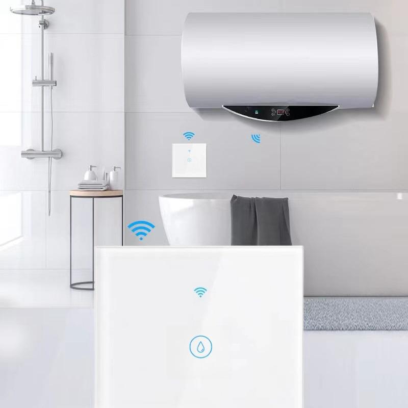 Graffiti Smart Touch WiFi Switch for Water Heater & AC, Voice-Controlled, European Standard, 40A High Power.