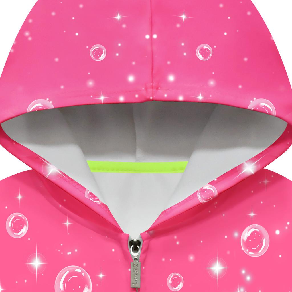 Dětská Dívčí POP Zpěvačka Rumi Zoey Mira Potištěná Neformální Mikina s Kapucí na Zip s Dlouhým Rukávem Bunda Kabát