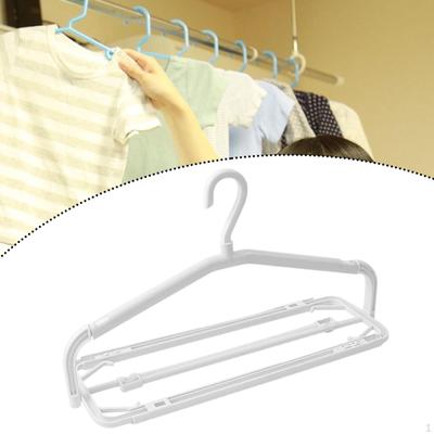 Telescopic Bath Towel Clothes Hanger, Multipurpose Drying Rack Foldable Travel Hanger for Underwear
