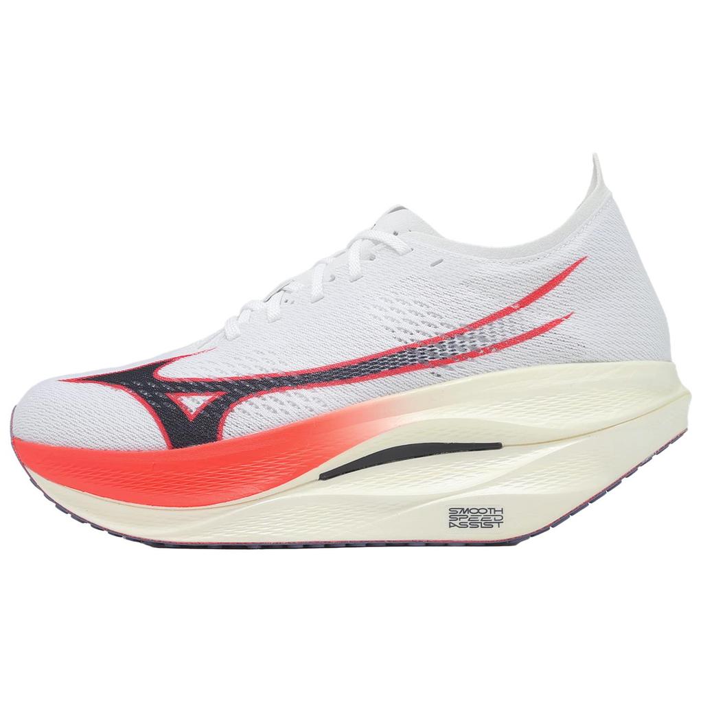 Mizuno Wave Rebellion Pro 3 White Baritone Blue Fiery Coral Men Sneakers U1GD253011