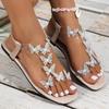 Women's Sandals Bohemia Style PVC Sandals Flat Summer Shoes Women  New Summer Sandals Beach Summer Footwear Sandalias Mujer