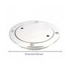 Easy to Install Boat Deck Plate | Polished Stainless Steel, PreDrilled Screw Holes 3 Inch