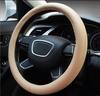 ontto Steering Wheel Fits All Medium Premium Genuine Leather Cover, Comfortable, Non-Slip, Breathable, Seasons, Size, Stylish,