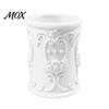 Luxury Desktop Storage Container 3D Printed Relief Pen Holder, European Retro Stationery Organizer for Makeup Brush Holder Pencils And Brushes,