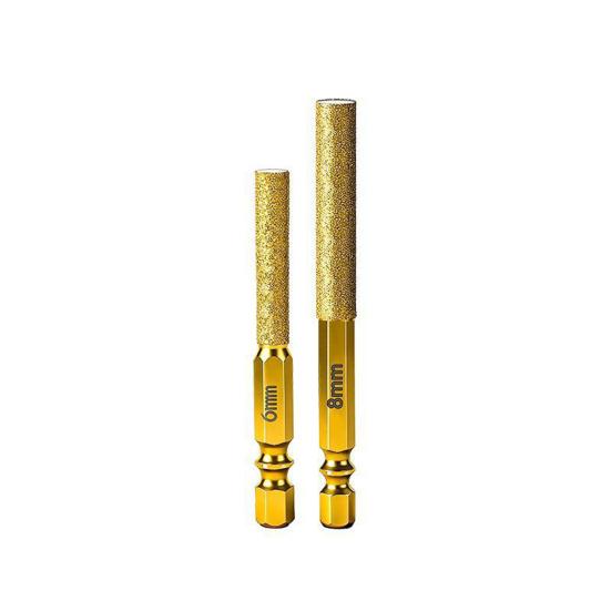 Diamond Tile Drill Bit Set with Cooling Wax Core Drilling Marble Granite Glass Concrete Anti-Slip Hex Shank Tile Drilling Tool