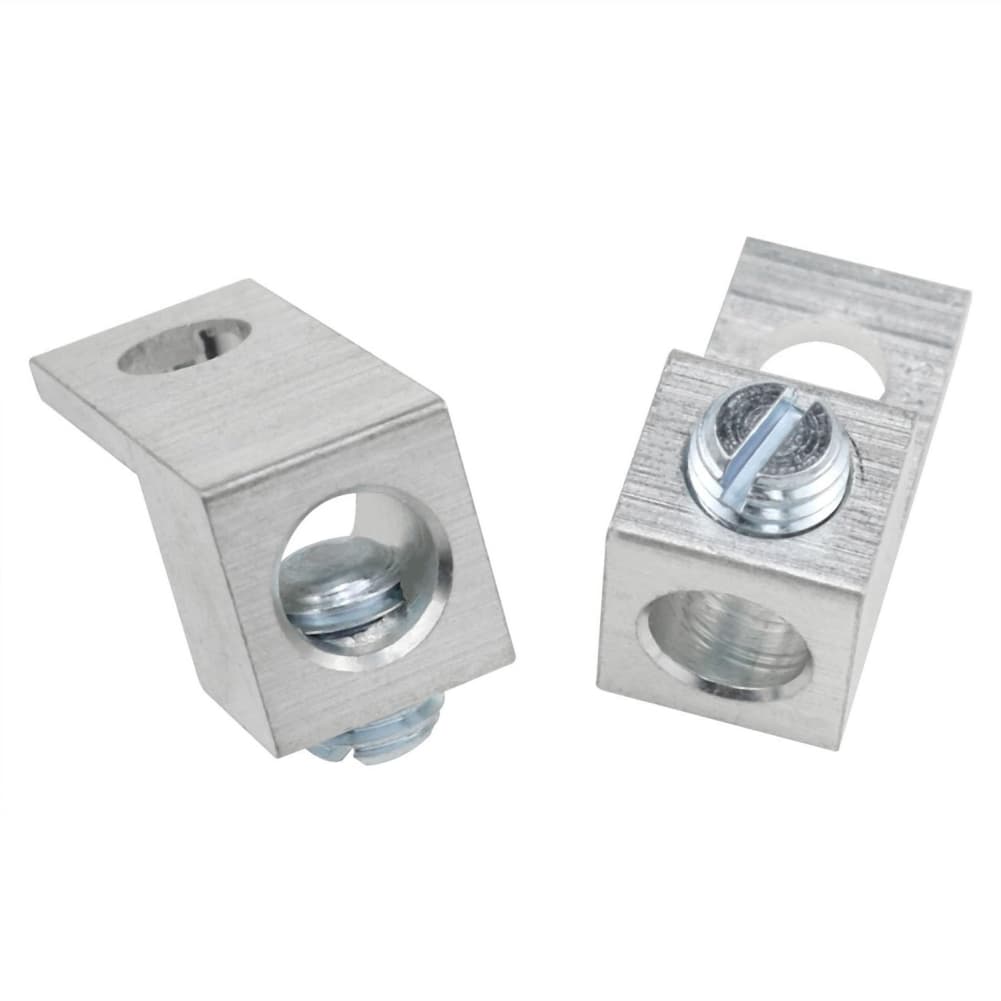 10Pcs Aluminium Mechanical Lug 5/16-24 Single Hole Mount Quick Connect Terminal Mechanical Lug 1B2U 1/0 Aluminum Conductors