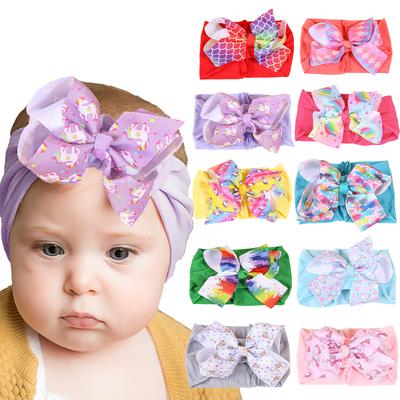 Diademas Lindas para Bebé Elásticas Suaves Diademas de Lazo para el Pelo de Unicornio para Recién Nacidos para Niña Infantil Turbante Accesorios para el Cabello Infantil