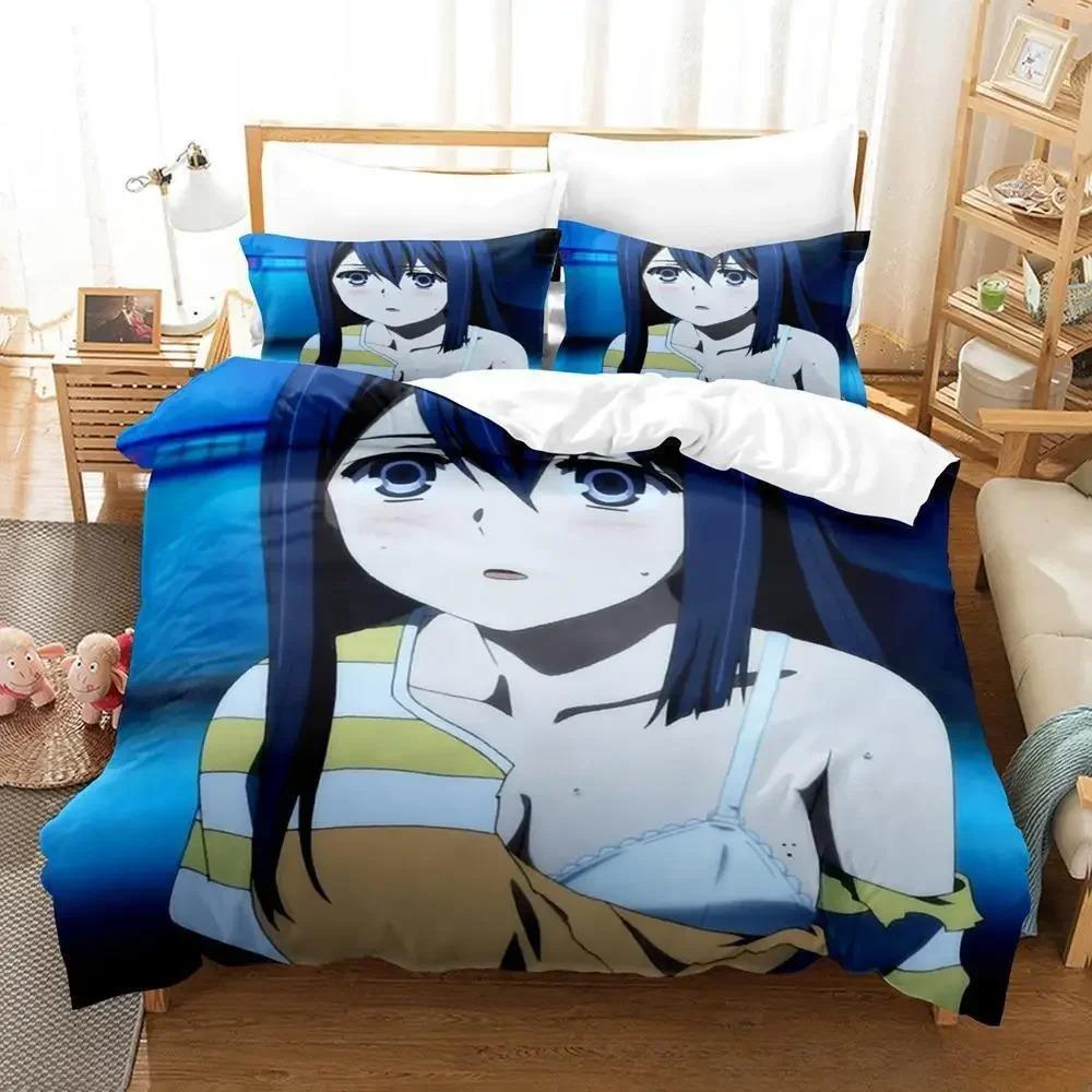 Gokukoku No Brynhildr Bedding Set Single Twin Full Queen King Size Bed Adult Kid Bedroom Duvet cover Anime Bed Sheet