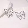 Luxury Stainless Steel Geometric Stud Earrings – Non-Fading, Simple Design
