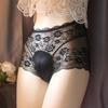 Cross-dresser Camel Toe Panties Sheer Lace Briefs Sissy Fake Private Panties Transgender Hiding Gaff Underwear Sheer Underpants