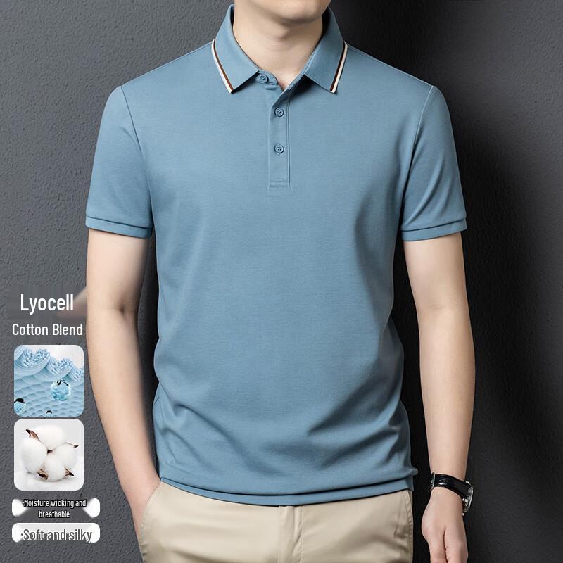 

Men s Business Casual Short Sleeve Polo Shirt FXTST6069 175/L