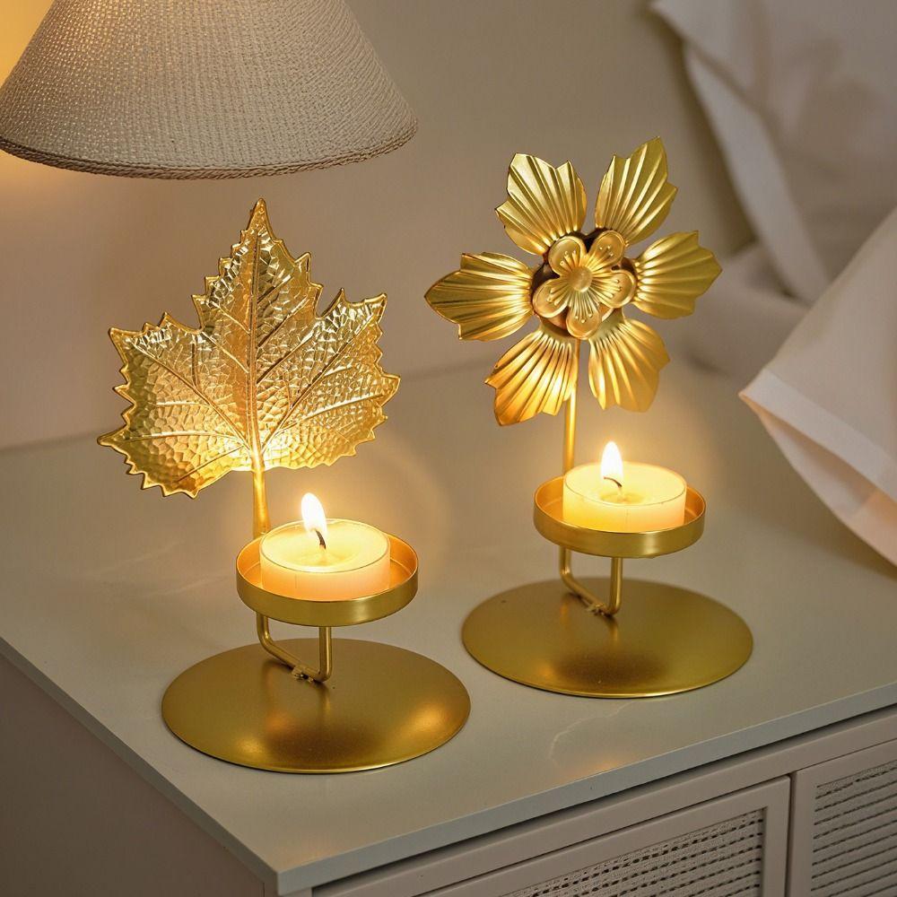 Iron Candle Holder Elegant Design Premium European Candle Cups Luxury Iron Retro Style Aromatherapy Rack Romantic Weddings