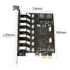 PCIE to USB3.0 Expansion Adapter Card 7Port PCIE Desktop Computer Expansion Card