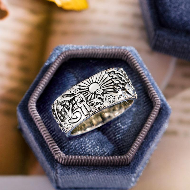 Trendy Little Prince Little Fox Planet Ring Female, Vintage Morgan Ladies Ring Jewelry