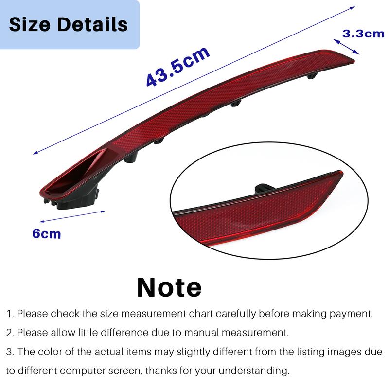 Left & Right Rear Bumper Reflector Tail Light Signal Lamp No Bulbs No Electricity for VW Beetle 2017 2018  5C5945701D /702D