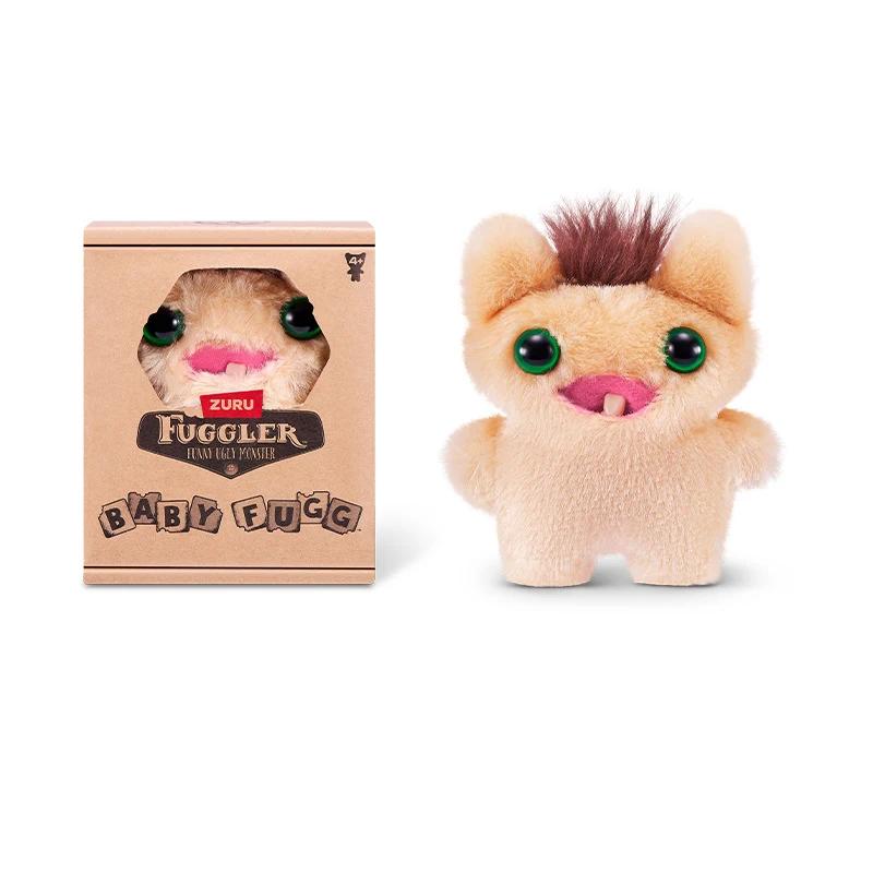 10cm Fuggler Knuffelmodellen Sleutelhanger Humoristisch Bijzondere Tanden Beestje Baby Fugg Grote Ogen Vreemdeling Pluizig Zakje Ornament Sleutelhanger Souvenir