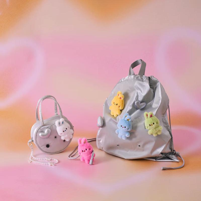 Line Friedns – K-Pop-Idol New Jeans Bunini Plüschaufkleber/Minipuppe (5 Optionen)