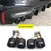 Quad Titanium Black MP Exhaust for BMW 5 Series 525li/530 G30/G38 - Square Nozzles