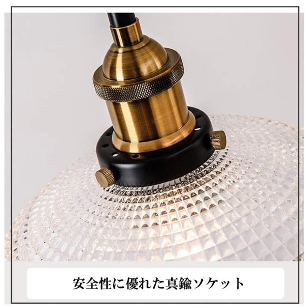Glass LED Pendant Nordic Adjustable No Installation Retro E26 Brass Bronze Ceiling Light Transparent Ceiling Light, Style, Cord, Required, Design,