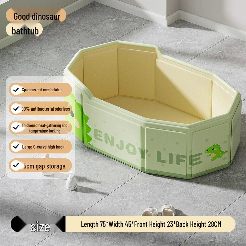Environmentally Friendly Portable Baby Bath Tub: Indoor, Foldable, Insulated & Spacious for Sitting or Lying Down.