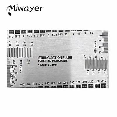 Gitarrensaiten-Abstandsmesser Lineal Luthier Werkzeuge Edelstahl Reparaturwerkzeug