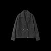 Women's 2025 Winter Herringbone Wool-Blend Lapel Coat