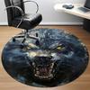 1PC Wolfpack Alpha Office Round Area Rug, Mat Suitable For Office, Under Office Chairs Bedroom Living Room Home Decor, Room Deco