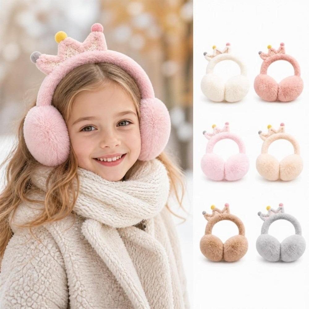 Windproof Plush Ear Muffs Soft Fluffy Ear Covers Cute Faux Fur Earmuffs  For Girls Kids