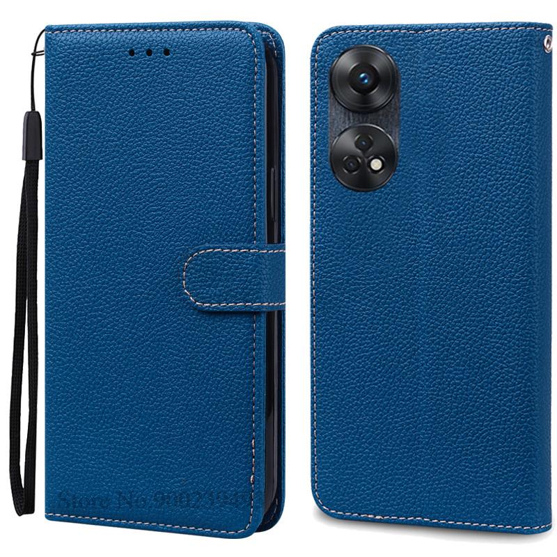 For OPPO Reno8 T Case Reno8T Soft Silicone Wallet Flip Case For OPPO Reno8 T 4G Case Reno 8T 5G Leather Cover Fundas Coque