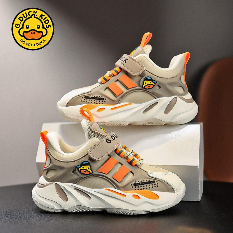 Little Yellow Duck Boys Shoes 2025 Spring and Autumn New Fleece Two Cotton Fashion Baby Princess Leather Sneakers