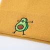 Funny Avocado Cartoon Printing New Hat Winter Women Keep Warm Hip Hop Men Knitted Hats Solid Color Simple Beanies For Women