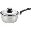 Bestco IH Stainless Mirasty Single-Handle Saucepan, Steel, 3-Layer Construction, 18cm, SJ-3145