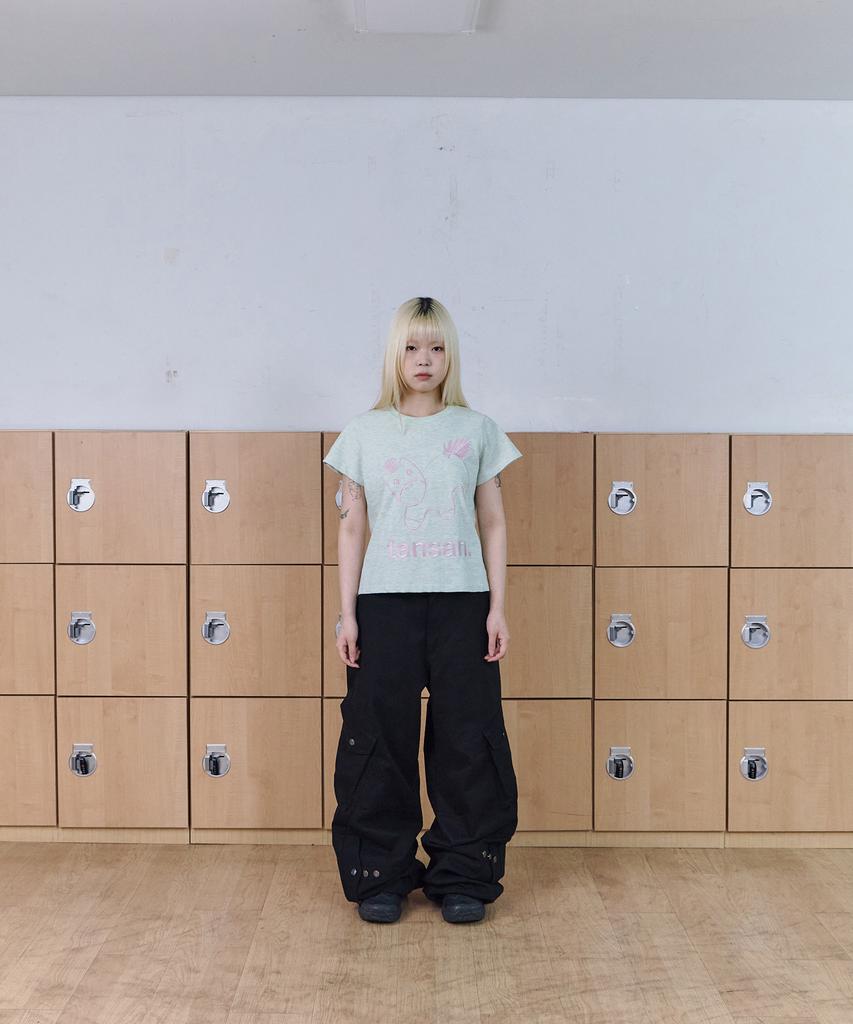 Tansanmageunesyum Pony Embroidered T-Shirt (Mint)