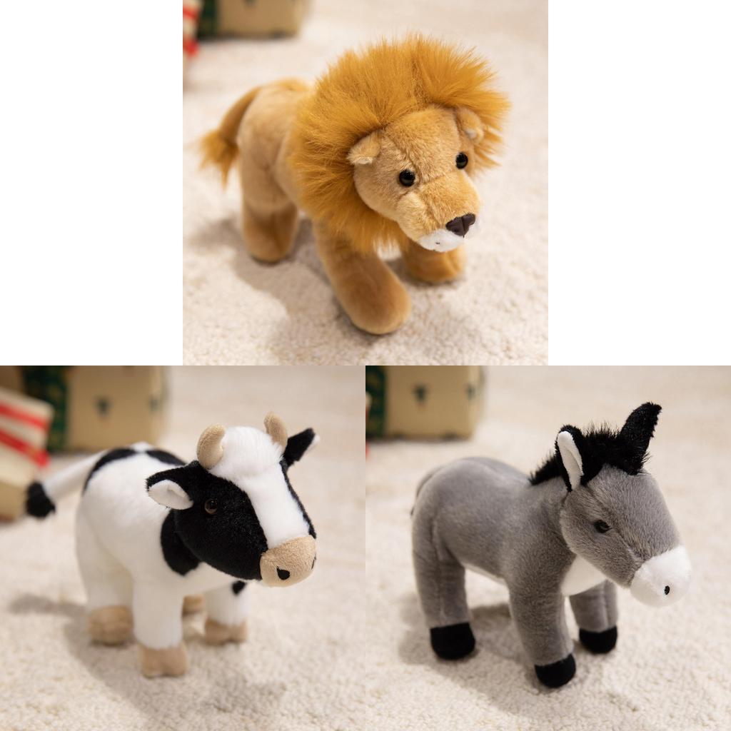 Animal Plush Toy Set With Pp Cotton Filling For Kids And Childrens Bedroom Decor