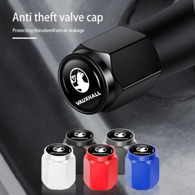 4PCS Car Wheel Air Stem Cover Tire Valve Leak Proof Caps Auto Accessories For Vauxhall Corsa VXR Crossland Combo Life Astra
