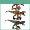 Brinquedo Modelo Realista de Dinossauro Jurássico em PVC Apresentando T-rex Pisando em Triceratops