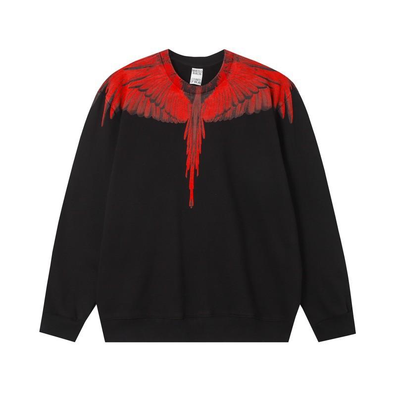 Sudadera MB Color Pluma Alas Fantasma Marcelo Marca de Moda Año de la Serpiente Relámpago Sudadera con Capucha para Pareja