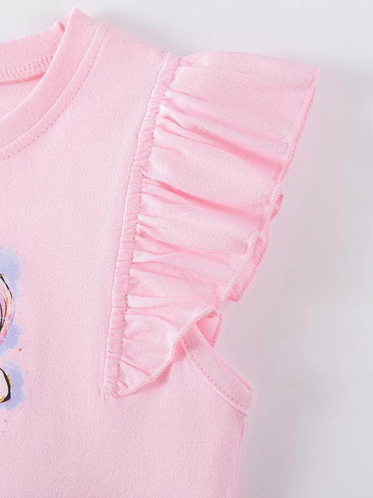 Little Maven Styl Europejski Kreskówkowa Sukienka Księżniczki - Urocza Letnia Siateczkowa Spódniczka dla Dziewczynek