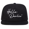 Unisex Hello darlin Embroidery Hip-hop Net Hats Spring And Summer Outdoor Adjustable Sports Casual Baseball Caps Sunscreen Hat