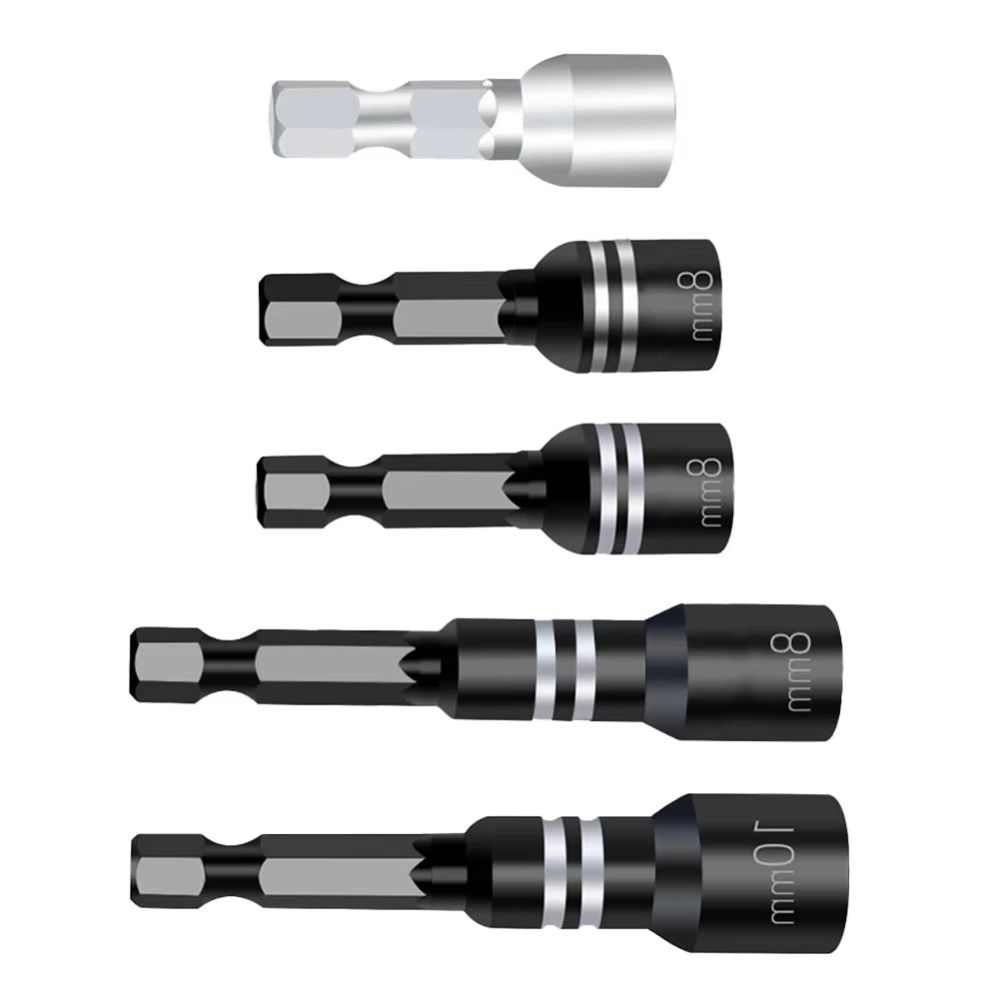 8mm Magnetic Nut Screwdriver DIY Hex Shank Driver for Power Drills Drivers Socket Kit