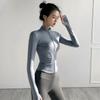 2026 Women's Quick-Dry Stand Collar Yoga Jacket - Long Sleeve, Sun Protection, for Running and Fitness