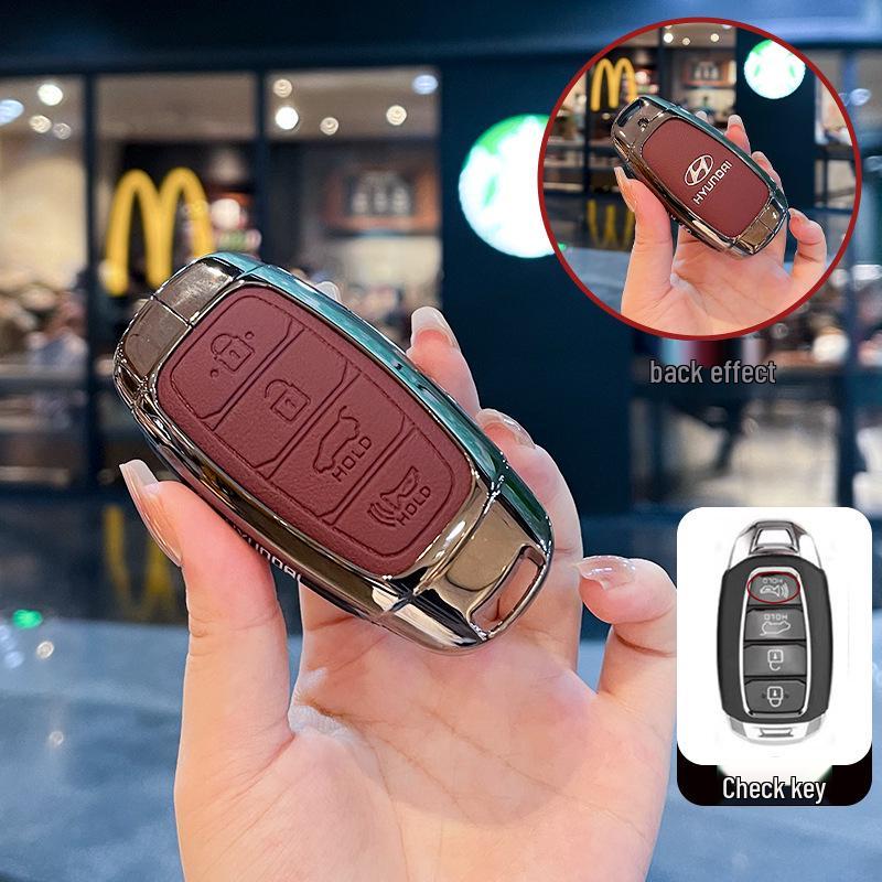 Kompatible Schlüsselhüllen für Hyundai: Festa, Elantra ix35, Tumi, ix25, Encino Modelle.