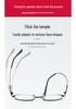 HD Anti-Scratch Memory Titanium Crystal Glasses: Comfortable Unisex Reading Glasses for Middle-Aged and Elderly