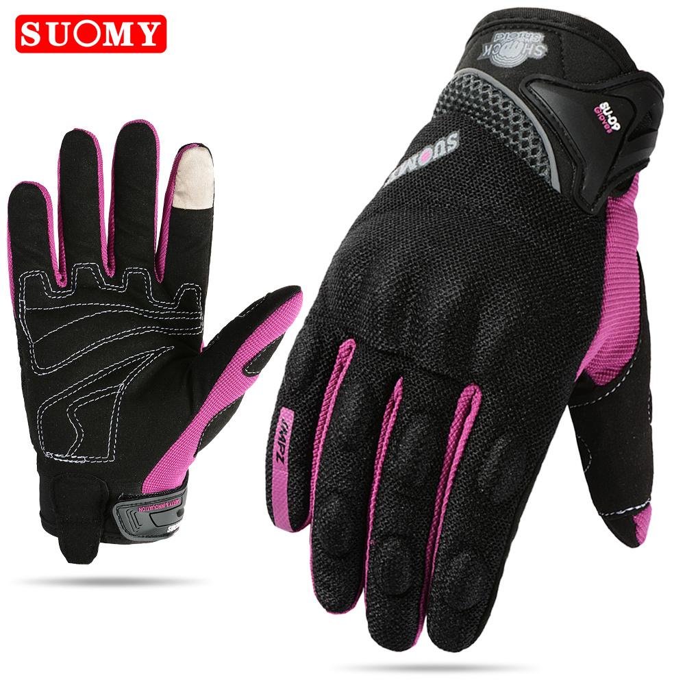 Suomy Motorcycle Gloves Motorbike Gloves Touch Screen Breathable Guantes Moto Gloves Racing Summer Spring Men Women Luva Moto DH