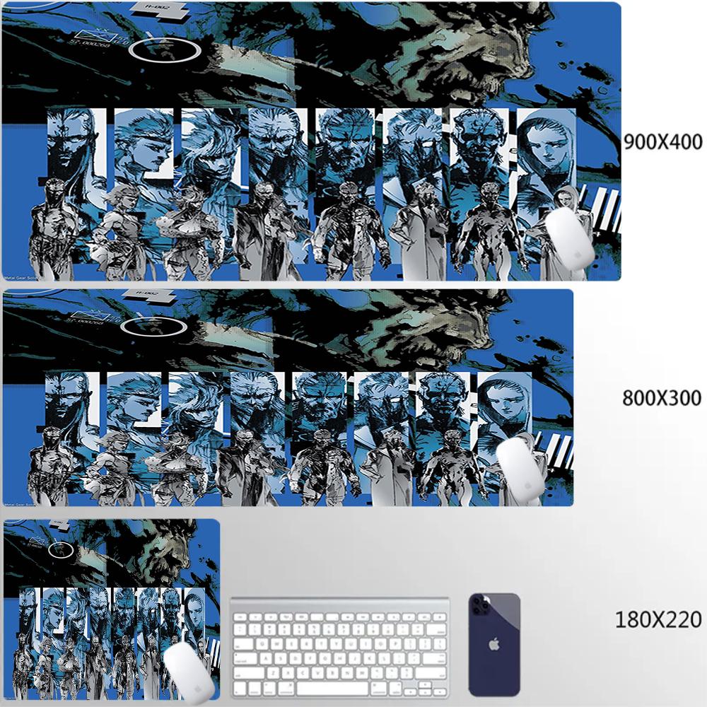 Mouse Pad Office PC HD Anime Gamer Cabinet Keyboard Pad Mousepad Metal Gear Solid Laptop Gaming Accessories Desk Mat XXL Carpet