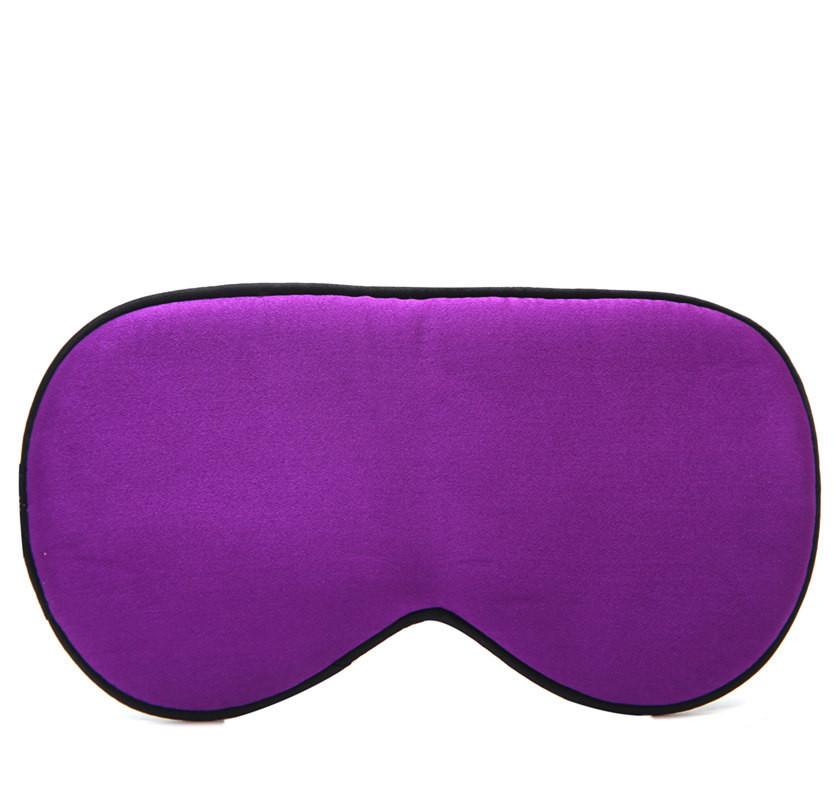 Solid Adult Color Double Sided Silk Eye Mask Sleeping Nighttime Supplies Rest